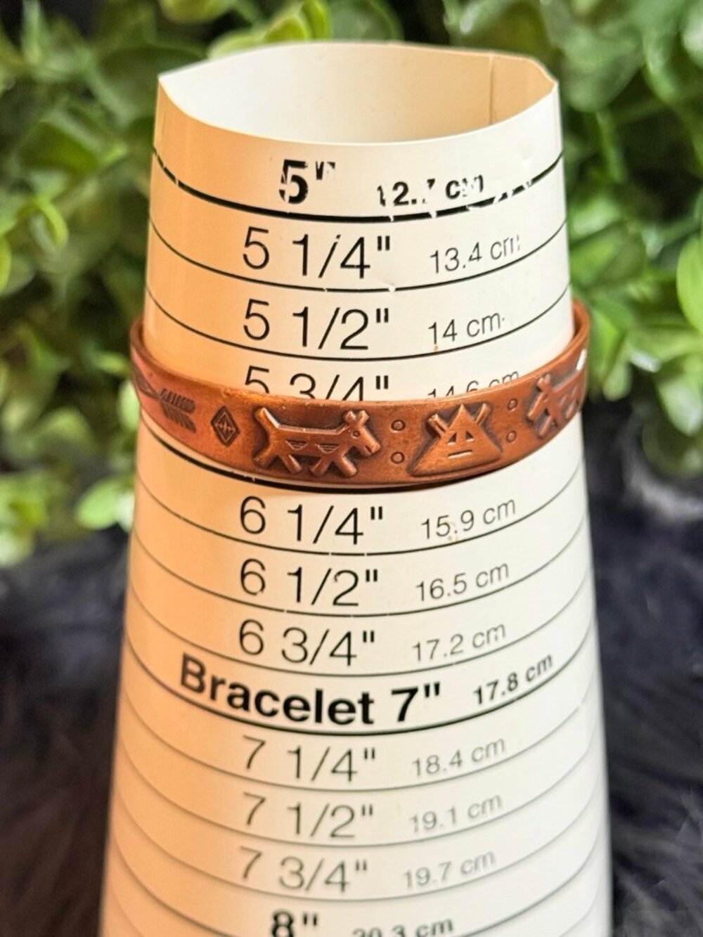 Vintage Native American Copper Cuff Bracelet (c1) - Picture 7 of 7